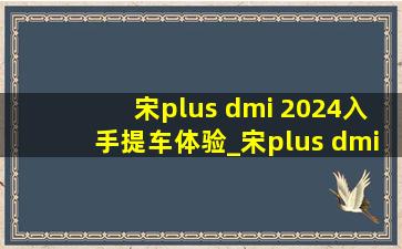 宋plus dmi 2024入手提车体验_宋plus dmi2024提车需要多久